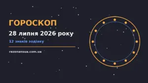 Зоряне небо над міським краєвидом увечері 28 липня 2026 року, символ спокійних орієнтирів для гороскопу