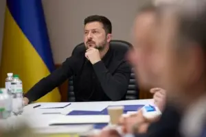 Володимир Зеленський під час пресконференції