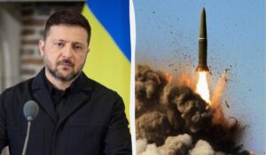 Дим над Києвом унаслідок російського ракетного удару