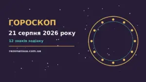 Гороскоп на 21 серпня 2026 року: орієнтири для кожного знака для спокійних і точних рішень