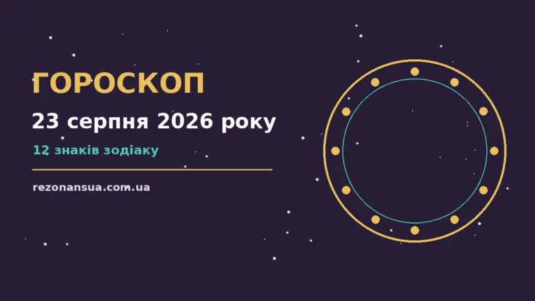 Гороскоп на 23 серпня 2026 року: орієнтири для кожного знака для спокійних і точних рішень