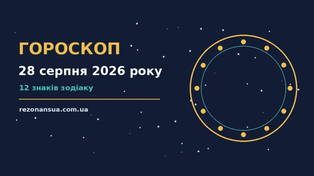 Гороскоп на 28 серпня 2026 року: орієнтири для кожного знака для спокійних і точних рішень