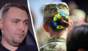 Керівник Офісу президента Кирило Буданов під час брифінгу