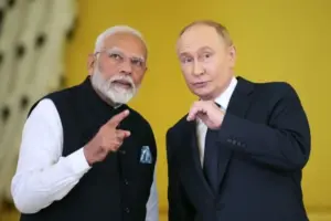 Зустріч Путіна та Нарендри Моді на полях саміту ШОС у Бішкеку 31 серпня