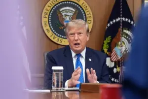 Дональд Трамп під час пресконференції у Білому домі 4 серпня 2026 року