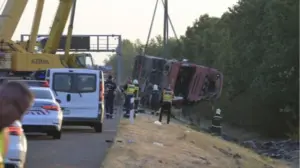 Аварія на М3 в Угорщині 16 серпня: де і як перекинувся автобус