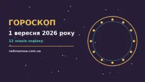 Зіркова ілюстрація до гороскопу на 1 вересня 2026 року, кольори індиго та бурштину