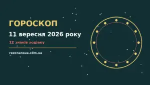 Гороскоп на 11 вересня 2026 року: орієнтири для кожного знака для спокійних і точних рішень