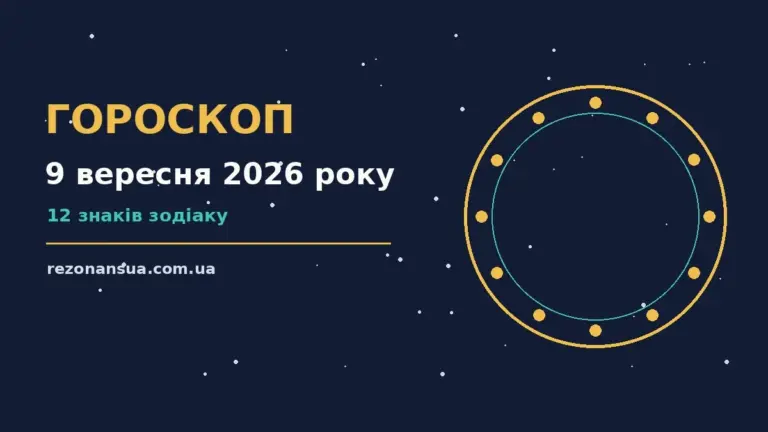 Гороскоп на 9 вересня 2026 року: орієнтири для кожного знака для спокійних і точних рішень