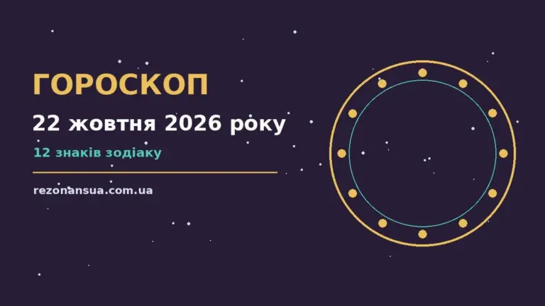 Гороскоп на 22 жовтня 2026 року: орієнтири для кожного знака для спокійних і точних рішень