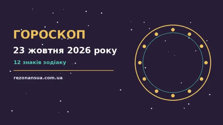 Гороскоп на 23 жовтня 2026 року: орієнтири для кожного знака для спокійних і точних рішень