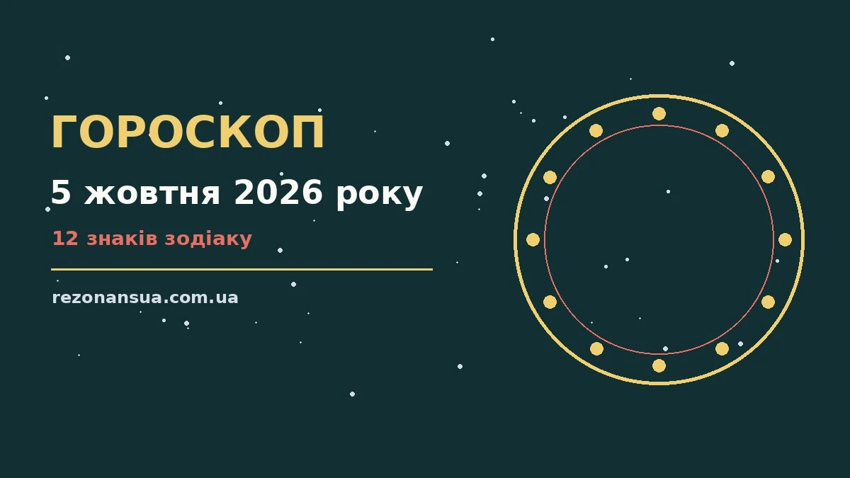 Щоденний гороскоп на 5 жовтня 2026 року: настрій понеділка, нотатки і блокнот на дерев'яному столі