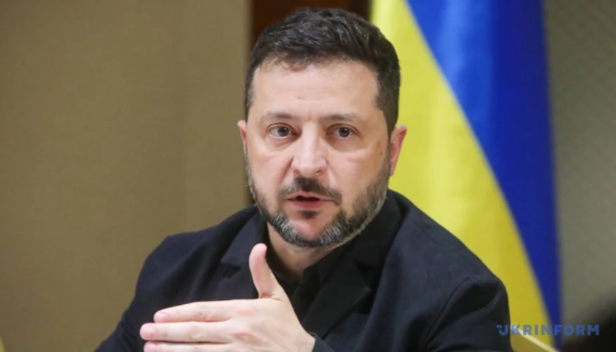 Володимир Зеленський під час інтерв'ю